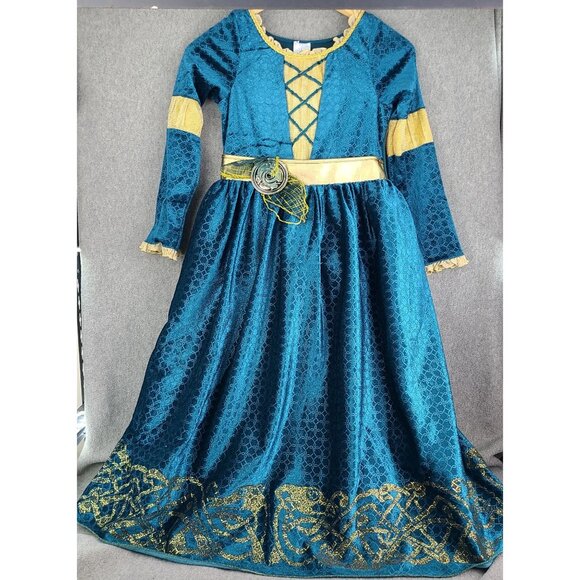 Disney Store Castle Collection Brave Princess Merida Costume Dress and Wig 9/10